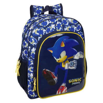 Imagen mochila sonic city 38cm adaptable a carro