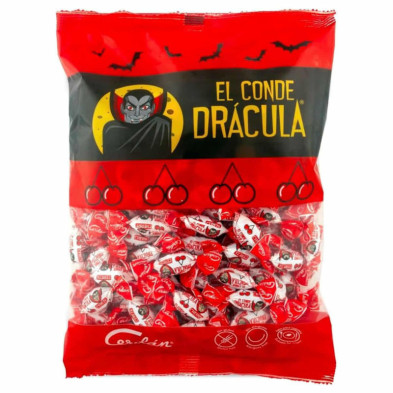 imagen 1 de caramelo conde dracula cereza bolsa 500grs