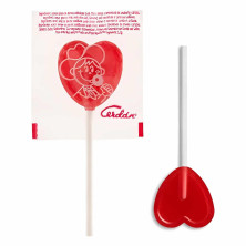 PIRULETA MINI CORAZON CEREZA 5GRS BAG 100 U