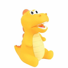 Imagen hucha dinosuario amarilla pequeña pvc