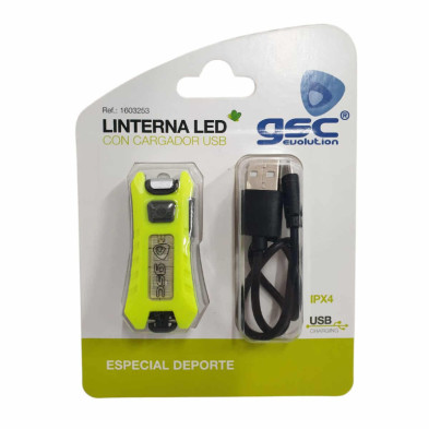 imagen 1 de linterna led con cargador usb - especial deporte