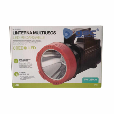 imagen 1 de linterna multiusos led recargable 5w 260lm