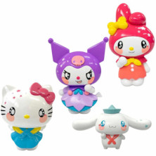 Imagen set hello kitty con 4 figuras 5cm comansi