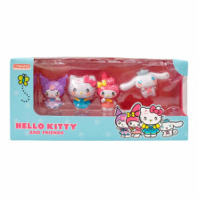 imagen 1 de set hello kitty con 4 figuras 5cm comansi