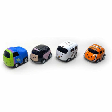 imagen 2 de mini cute cars disney pack 4 unidades