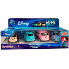 MINI CUTE CARS DISNEY PACK 4 UNIDADES