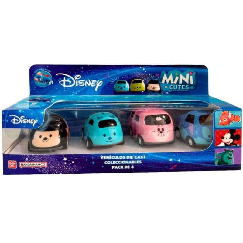 Imagen mini cute cars disney pack 4 unidades Imagen mini cute cars disney pack 4 unidades