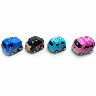 imagen 2 de mini cute cars disney pack 4 unidades