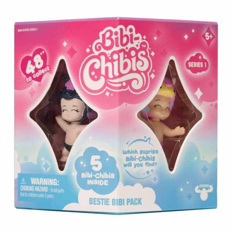 Imagen figuras muñecas bebé bibi chibis pack 5 unidades