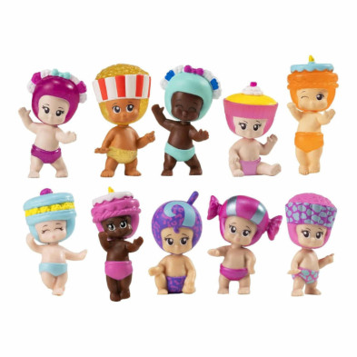 imagen 3 de figuras muñecas bebé bibi chibis pack 5 unidades
