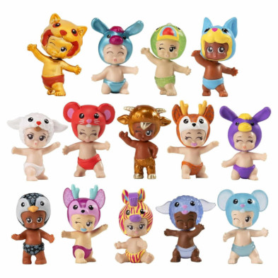 imagen 4 de figuras muñecas bebé bibi chibis pack 5 unidades