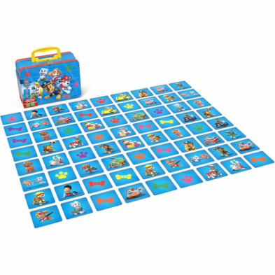 imagen 3 de juego de memoria patrulla canina maletin spin mast