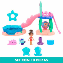 imagen 2 de set de figuras piscina gabbys dollhouse