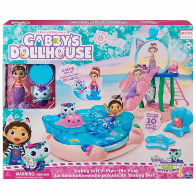 imagen 3 de set de figuras piscina gabbys dollhouse