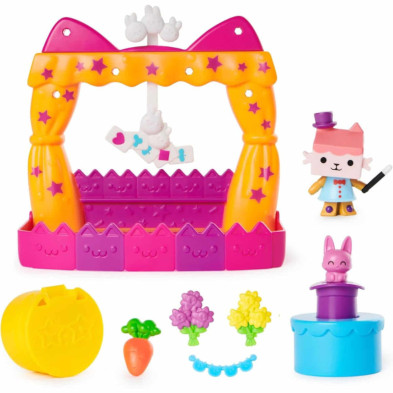 imagen 1 de set de figuras gabbys dollhouse balcón abby box