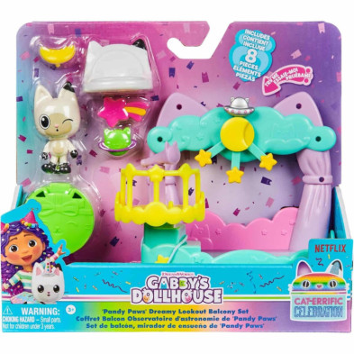 Imagen set de figuras gabbys dollhouse balcón pandy