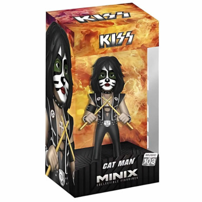 imagen 1 de figura minix kiss catman de 12cm