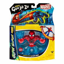 imagen 2 de figura goo jit zu spiderman marvel glow