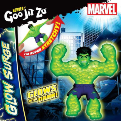 imagen 3 de figura goo jit zu hulk marvel glow