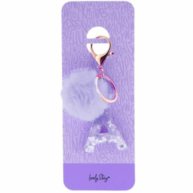 Imagen llavero letra / keychain letter -a purple Imagen llavero letra / keychain letter -a purple