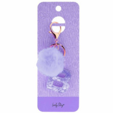 Imagen llavero letra / keychain letter -b purple