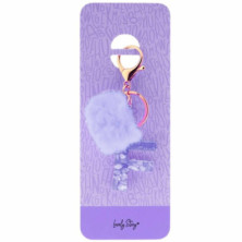 Imagen llavero letra 1 keychain letter -f purple