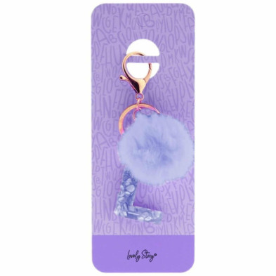 Imagen llavero letra / keychain letter -l purple Imagen llavero letra / keychain letter -l purple