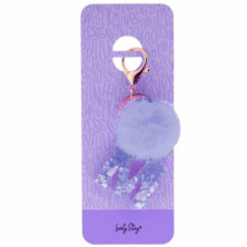 LLAVERO LETRA / KEYCHAIN LETTER -M PURPLE