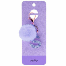 Imagen llavero letra / keychain letter -s purple
