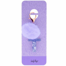 Imagen llavero letra / keychain letter -t purple