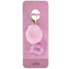 Imagen llavero letra / keychain letter -b pink