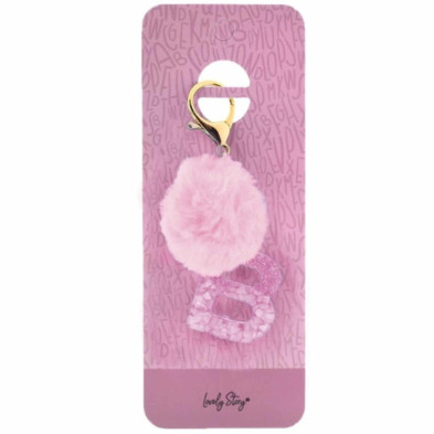 Imagen llavero letra / keychain letter -b pink Imagen llavero letra / keychain letter -b pink