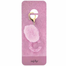 Imagen llavero letra 1 keychain letter -c pink