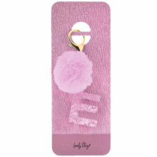 Imagen llavero letra / keychain letter -e pink
