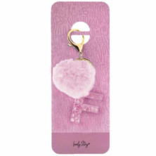 LLAVERO LETRA / KEYCHAIN LETTER -F PINK