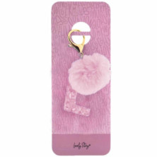 Imagen llavero letra / keychain letter -l pink