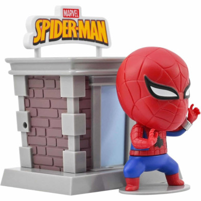 imagen 1 de figura spiderman 8cm crea torres hero box