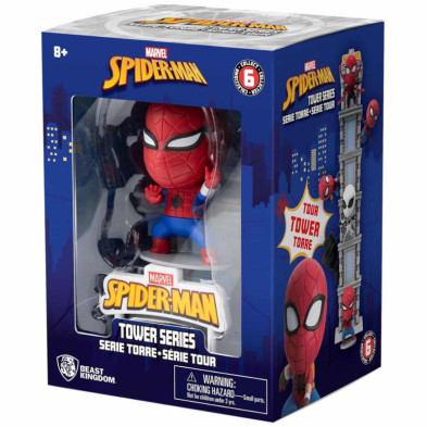 imagen 3 de figura spiderman 8cm crea torres hero box