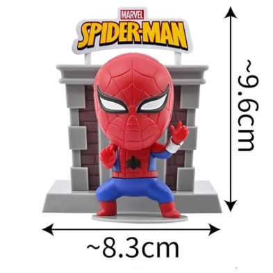imagen 5 de figura spiderman 8cm crea torres hero box