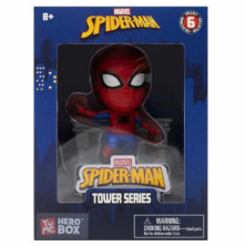 imagen 3 de figura spiderman 8cm crea torres hero box