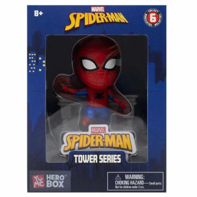 imagen 3 de figura spiderman 8cm crea torres hero box