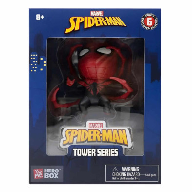 imagen 3 de figura spiderman 8cm crea torres hero box