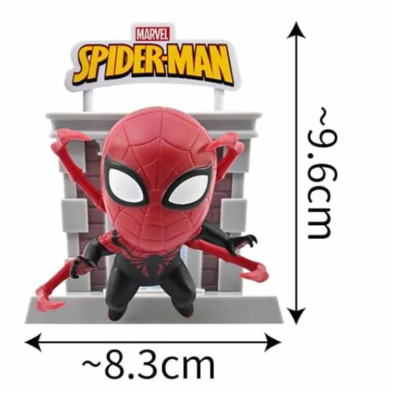imagen 4 de figura spiderman 8cm crea torres hero box