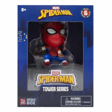 imagen 3 de figura spiderman 8cm crea torres hero box