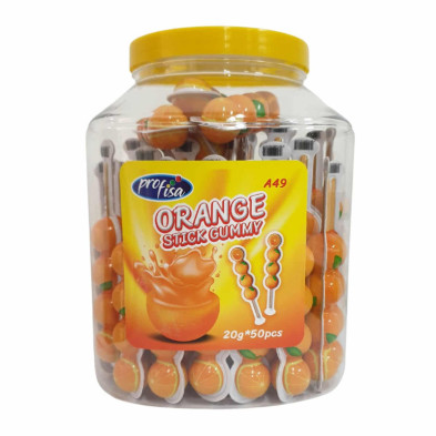 imagen 1 de stick orange gummy 20grs 50u