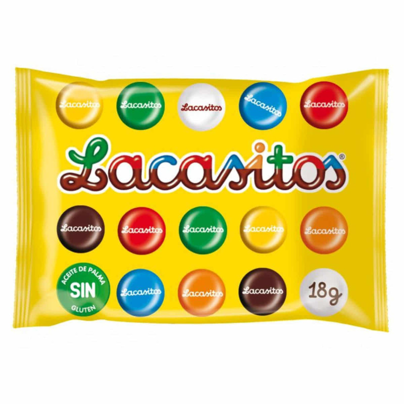 Imagen bolsa lacasitos 18grs caja 50 unidades Imagen bolsa lacasitos 18grs caja 50 unidades