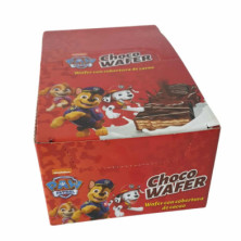 imagen 1 de choco wafer snack 60grs 24unidades patrulla canina