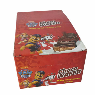 imagen 1 de choco wafer snack 60grs 24unidades patrulla canina