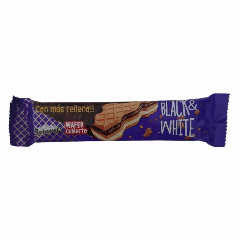 Imagen chocolatina black & white 30grs 36u
