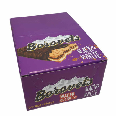 imagen 1 de chocolatina black & white 30grs 36u